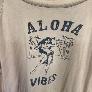 Chaser Light Blue/Gray Aloha Vibes Hula Dancer Sweatshirt